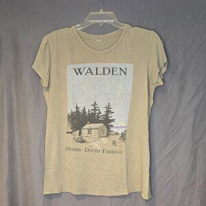 Walden Henry David Thoreau Tshirt Womens Large